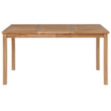 Garden Table 150x90x77 cm Solid Teak Wood 44997