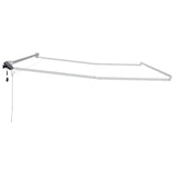 Electric Retractable Awning Frame White 4 x 3 m Aluminium 42024197