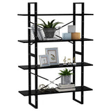 Book Cabinet Black Engineered wood, Metal 100x30x140 cm 806478