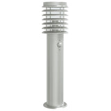 Outdoor Floor Lamp with Sensor Silver 60 cm Stainless Steel 4006365