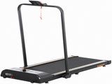 Foldable Walking Treadmill, with LED Display and Wheels, for Home, Office, Fitness Studio, Orange T3398P376856