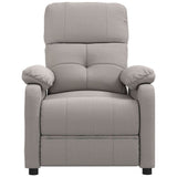 Massage Chair Taupe Fabric 348295