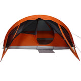 Family Tent Cabin 6-Person Grey and Orange Waterproof 94639