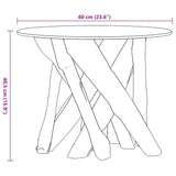 Coffee Table Solid Teak Driftwood 60 cm 243473