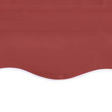 Awning Replacement Fabric Burgundy Red 500x350 cm Polyester 311972
