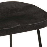 Bar Stools 2 pcs Black 45x40x62 cm Solid Wood Mango 4013528