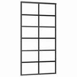 Sliding Door with Hardware Set ESG Glass&Aluminium 102x205 cm 3081961