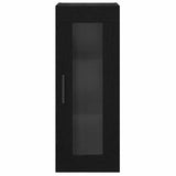 Wall Mounted Cabinet Black Oak 34.5 x 34 x 90 cm 882627