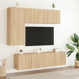5 Piece TV Wall Units Sonoma Oak Engineered Wood 3216466