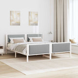 Bed Frame with Headboard Light Grey 180 x 200 cm Fabric 3394252