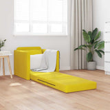 Sofa Bed Dark Yellow 74 x 77 x 81 cm Velvet 4106618