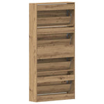 Shoe Cabinet Artisan oak 80 x 21 x 163.5 cm Engineered wood 3334026