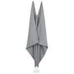 Collapsible Terrace Side Awning Grey 300x200 cm 44565
