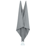 Collapsible Terrace Side Awning Grey 240x160 cm 44563