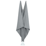 Collapsible Terrace Side Awning Grey 300x150 cm 44564