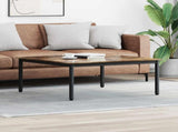 Coffee Table Smoke Oak 100 x 100 x 45 cm Engineered Wood 892586