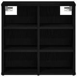 Shoe Cabinet 2 pcs Black Oak 52 x 30 x 50.5 cm Engineered Wood 862790