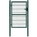 2D Fence Gate Green 106 x 230 cm 141752