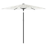 Garden Parasol with Steel Pole White 223x223x213 cm 4005100