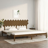 Bed Frame Honey Brown Solid Pine Wood Double Durable Bed Frame 3104891