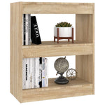 Book Cabinet/Room Divider Sonoma Oak 60x30x72 cm 811649