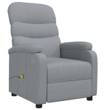 Massage Chair Light Grey Fabric 321226