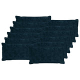 Cushion Cover 12 pcs HOUTEN Navy Blue 40 x 80 cm 918459
