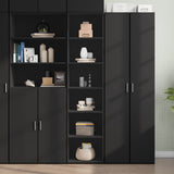 Highboard Black 45x41x185 cm Engineered Wood 3281674