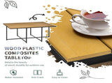 10 Seater Rattan Cube Garden Furniture Set, Rattan Dining Set with Cushions, Outdoor Dining Table T3398P318626