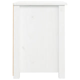 Bedside Cabinet White 40x35x49 cm Solid Wood Pine 813711