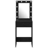 Dressing Table Black Oak 50 x 41 x 135 cm Engineered Wood 865038