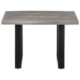 Coffee Table with Live Edges 60x60x40 cm Solid Acacia Wood 321045