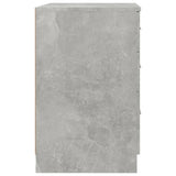 Bed Cabinet Concrete Grey 40x40x63 cm Engineered Wood 808643