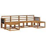 Outdoor Sofa Set 6 pcs Natural Solid Acacia Wood 3385430