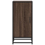 Sideboard Brown Oak 35,5x35x76 cm Engineered Wood and Metal 848943