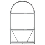 Log Holder Brown 120x45x210 cm Galvanised Steel 364572