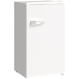 Under Counter Fridge, 85L Small Retro Refrigerator with Chiller Box, Adjustable Thermostat, Glass T3398P342953