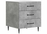 Bedside Cabinet Concrete Grey 43 x 41 x 66.5 cm Engineered Wood 894788