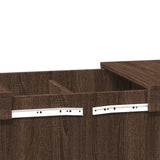 Coffee Table Brown Oak 80x55x40 cm Engineered Wood 840869