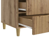 Bedside Cabinet Artisan Oak 43 x 41 x 66.5 cm Engineered Wood 894564