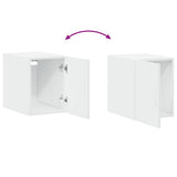 Slim Storage Cabinet White 30x42,5x225 cm Engineered Wood 3281266