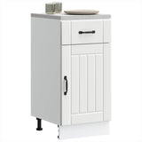 Kitchen Base Cabinet Lucca White Engineered Wood 853707