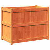 Garden Planter Wax Brown 90x50x70 cm Solid Wood Pine 837471