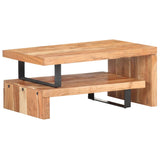 ZNTS 2 Piece Coffee Table Set Solid Acacia Wood 320394