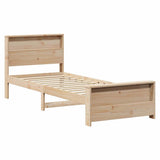 Bed Frame with Headboard Brown 80 x 200 cm Engineered Wood 877236