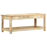 Coffee Table 110x50x45 cm Hand Painted Solid Mango Wood 286146
