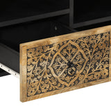 TV Cabinet 100x33x46 cm Solid Wood Mango 358230
