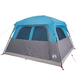 Family Tent Cabin 6-Person Blue Waterproof 94546