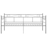 Sofa Bed Frame without Mattress Grey Metal 90x200 cm 324769