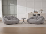 GOMYWAY Bean Bag Chair, Shell-Shaped Bean Bag Couch for Adults, Giant Bean Sofa with High-Rebound W2678P385460